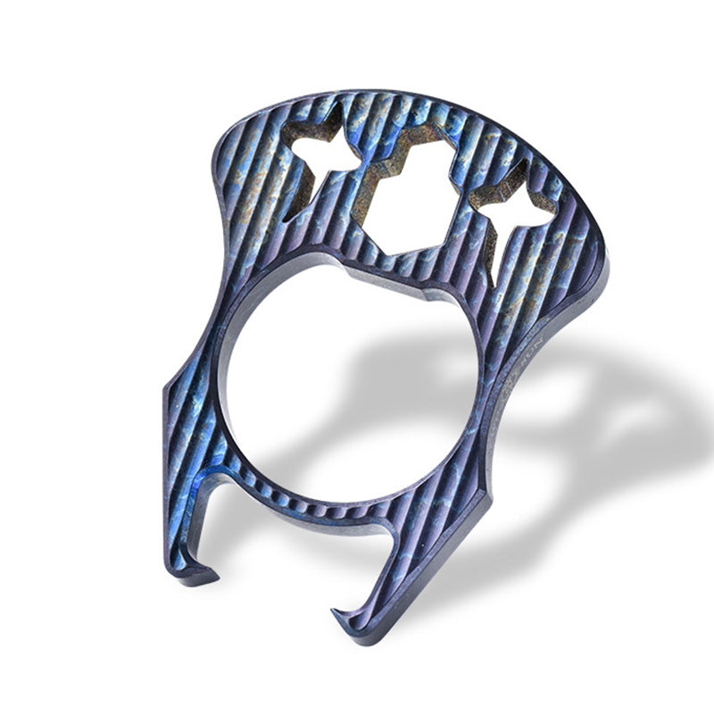 Mini Multifunctional Titanium Knuckle Dustesr Bottle Opening