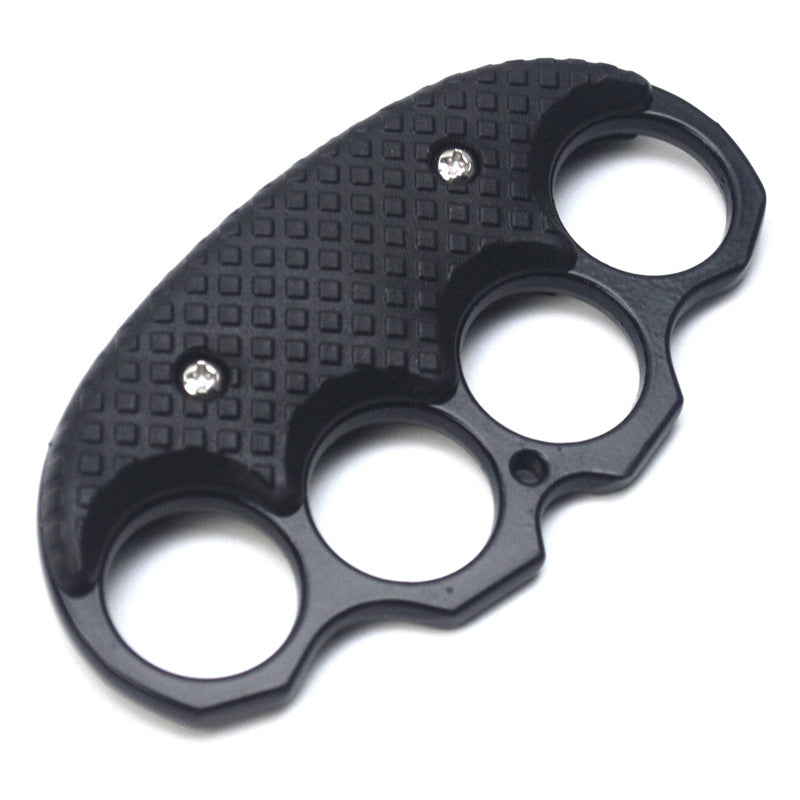 Black Covered Outdoor EDC Portable Knuckle Dusters