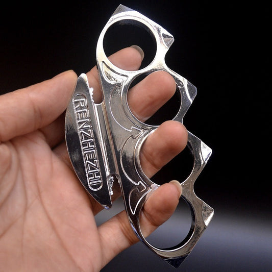 Outdoor Fence Shape Zinc Alloy Convenient Knuckle Dusters