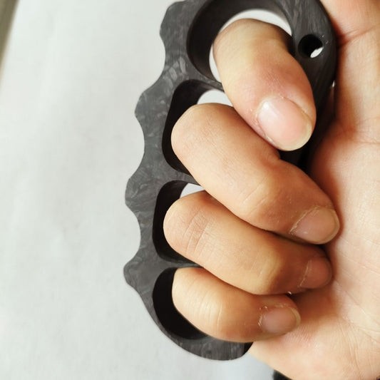 Carbon Fiber Pea Outdoor EDC Knuckle Dusters
