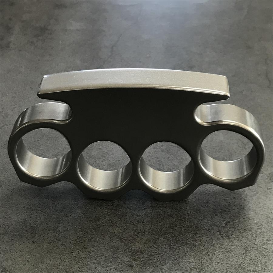 The KING Stonewashed Steel Knuckle Dusters Outdoor Tool