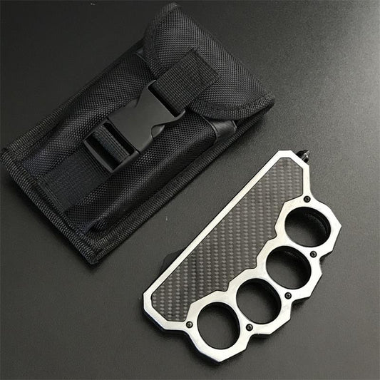 Multifunctional 2-in-1 Portable Outdoor Knuckle Dusters Knife