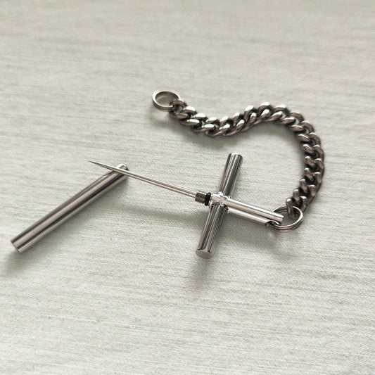 304 Steel Toothpick Titanium Portable EDC Knuckle Dusters Knife