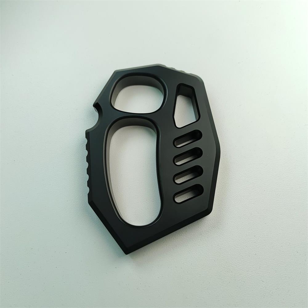 PC Transparent Black Light Knuckle Dusters Easy Carry Outdoor Tools