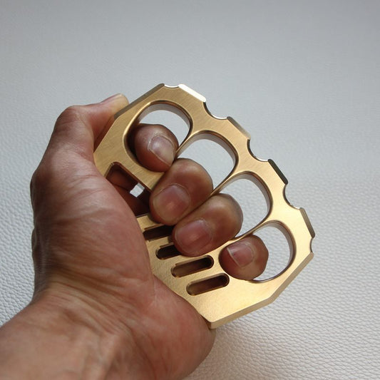 Thickened Brass Big Four Holes Knuckle Dusters