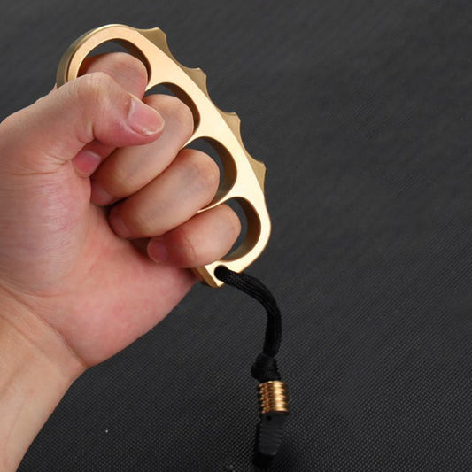 Large Pea Brass Knuckle Dusters Outdoor Backpack Tool