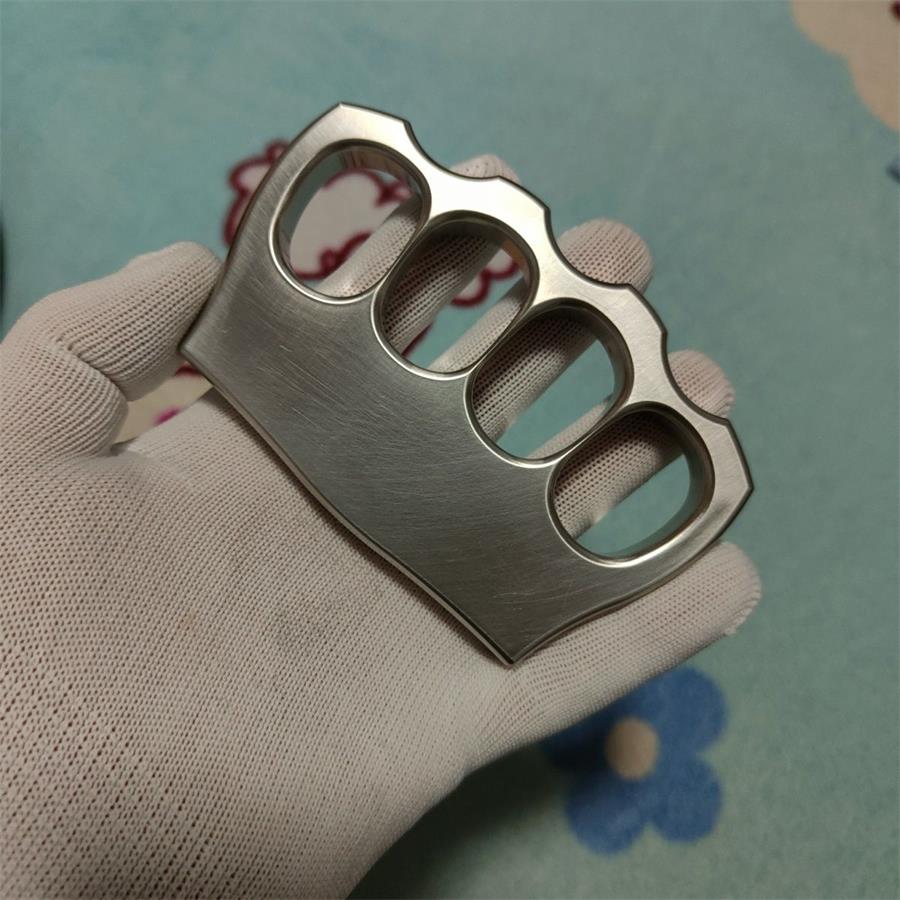 304 Stainless Steel Four Hole Knuckle Dusters EDC Outdoor Tool