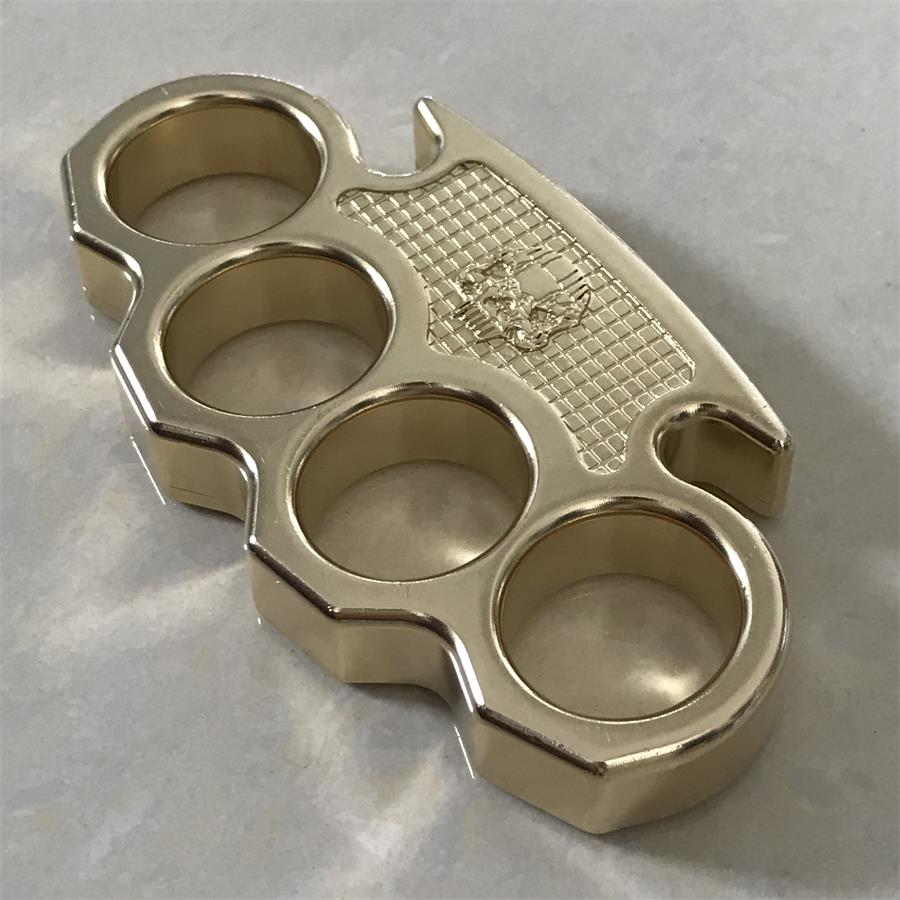 Classic Mini Skull Brass Knuckle Dusters Outdoor EDC Tool
