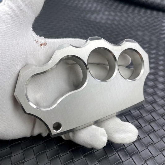 Large Hole Irregular 304 Steel Knuckle Dusters Outdoor Thickening EDC Tool