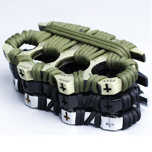 Thickened Solid Rope Outdoor Knuckle Dusters