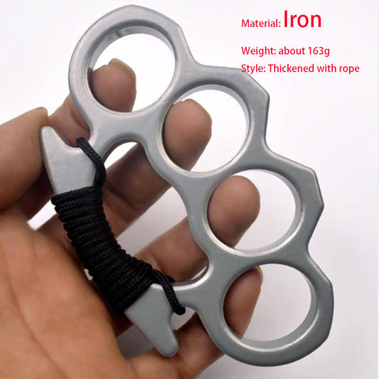 Iron Four Finger Outdoor Pocket EDC Knuckle Dusters