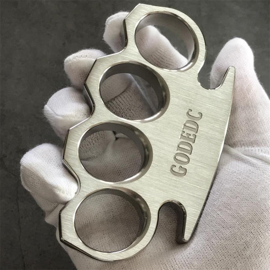 GODEDC Mirror Polished and Brushed Craft Steel Knuckle Dusters