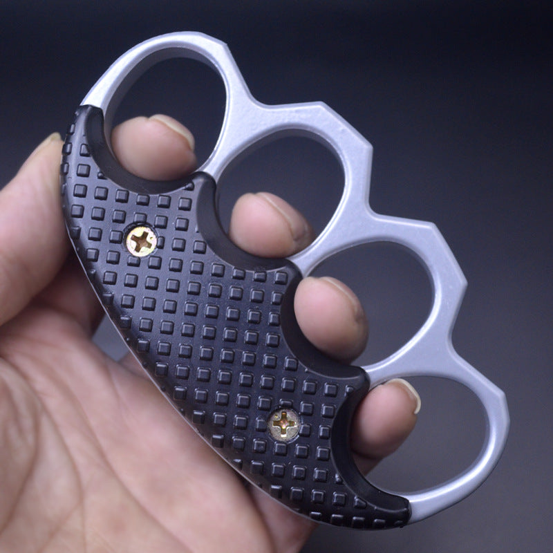Thickened Clip Black-Silver Outdoor EDC Knuckle Dutsers