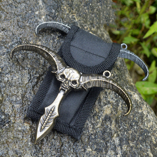Outdoor Eagle Sheep Shape Travel Keychain Knuckle Dusters