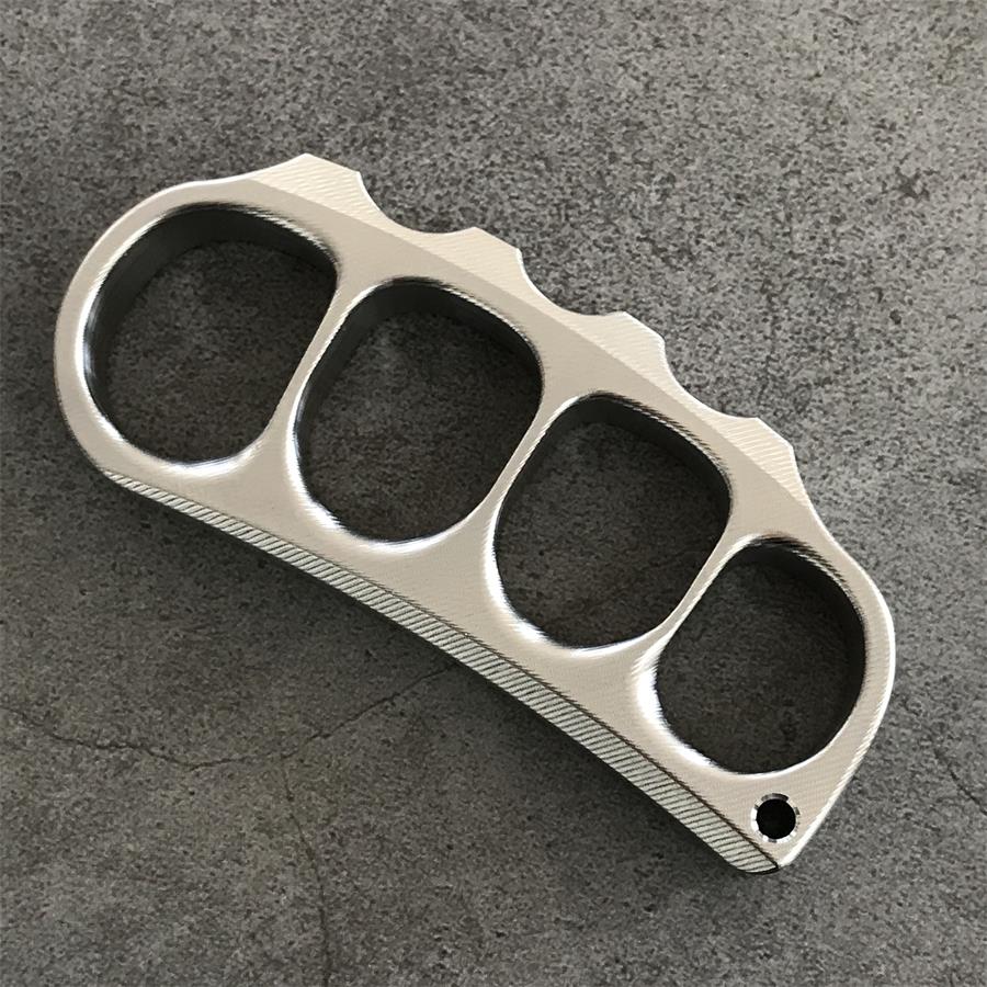 Titanium Pea Knuckle Dusters with Surface Texture Design EDC Tool