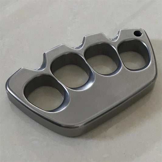 Big Hole Titanium Creative Stonewashed Polished Knuckle Dusters