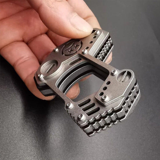 Single Hole Steel Outdoor Carry EDC Portable Knuckle Dusters