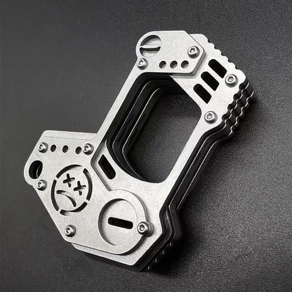 Single Hole Steel Outdoor Carry EDC Portable Knuckle Dusters