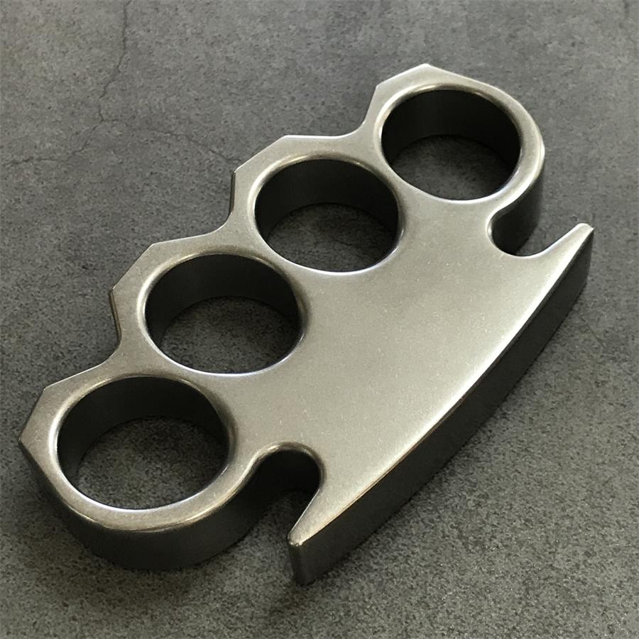 The KING Stonewashed Steel Knuckle Dusters Outdoor Tool