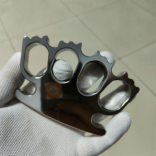 Titanium Alloy Mirror Polished Creative Knuckle DustersOutdoor EDC Tool