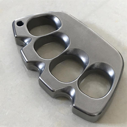 Big Hole Titanium Creative Stonewashed Polished Knuckle Dusters