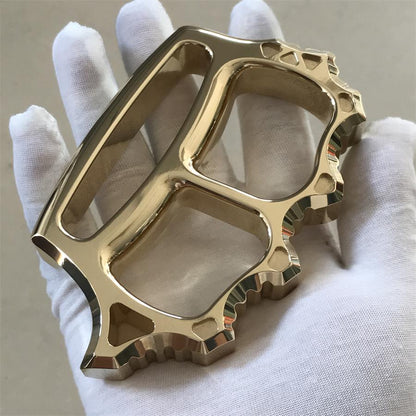 Thickened Solid Brass Knuckle Dusters Outdoor EDC Tool