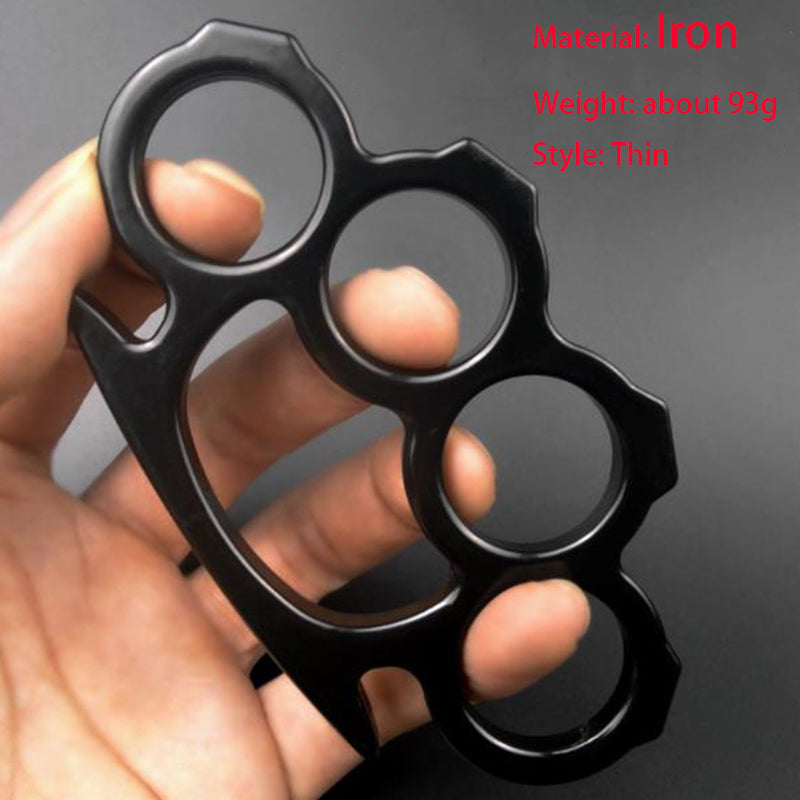 Iron Four Finger Outdoor Pocket EDC Knuckle Dusters
