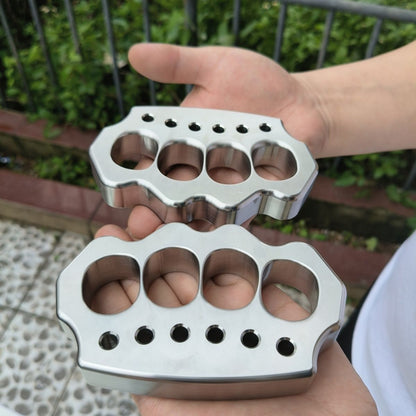 Thickened Steel Knuckle Dusters Four-hole Outdoor Tool