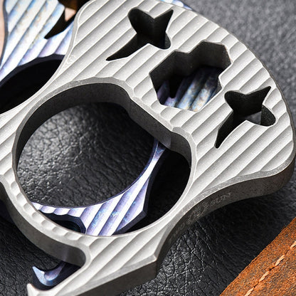 Mini Multifunctional Titanium Knuckle Dustesr Bottle Opening