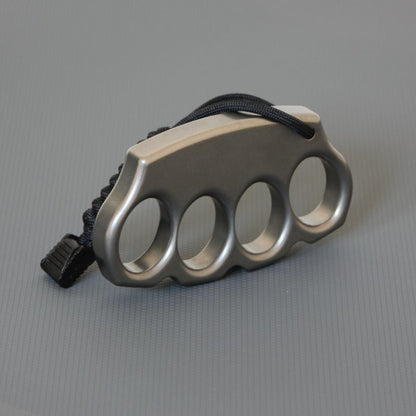 Classic Titanium Knuckle Dusters EDC Tool with Random Rope