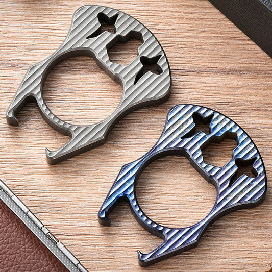 Mini Multifunctional Titanium Knuckle Dustesr Bottle Opening