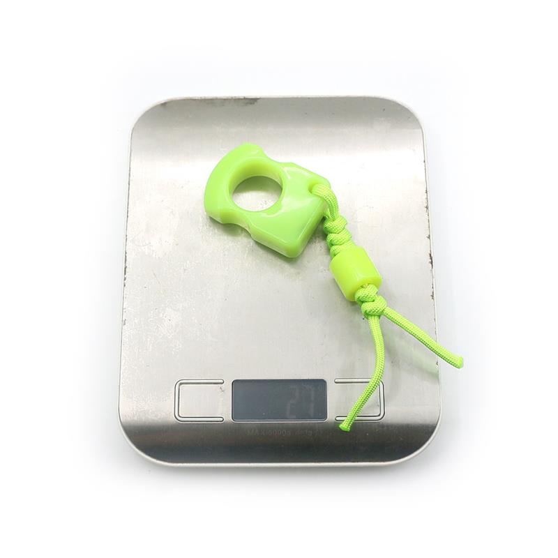 Single Hole PA Plastic Fluorescent Outdoor Portable EDC Knuckle Dusters