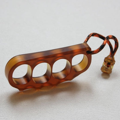 Large Amber Pea Outdoor EDC Knuckle Dusters
