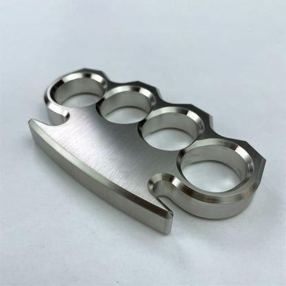 Classic 304 Steel Mirror Polished Large Hole Knuckle Dusters Outdoor Tool
