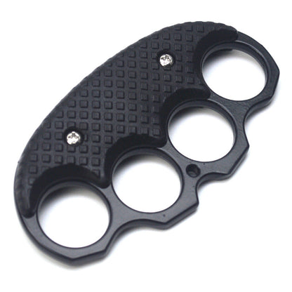 Black Covered Outdoor EDC Portable Knuckle Dusters