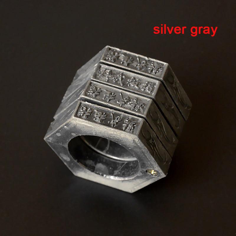 Folding Magic Hexagon Ring Outdoor EDC Knuckle Dusters
