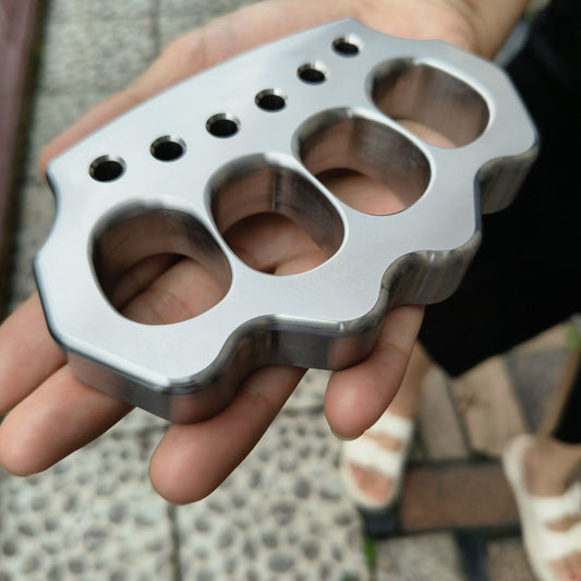 Thickened Steel Knuckle Dusters Four-hole Outdoor Tool