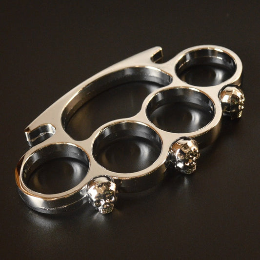 Four-finger Zinc Outdoor Camping Pocket EDC Knuckle Dusters