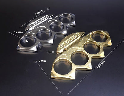 Outdoor Fence Shape Zinc Alloy Convenient Knuckle Dusters