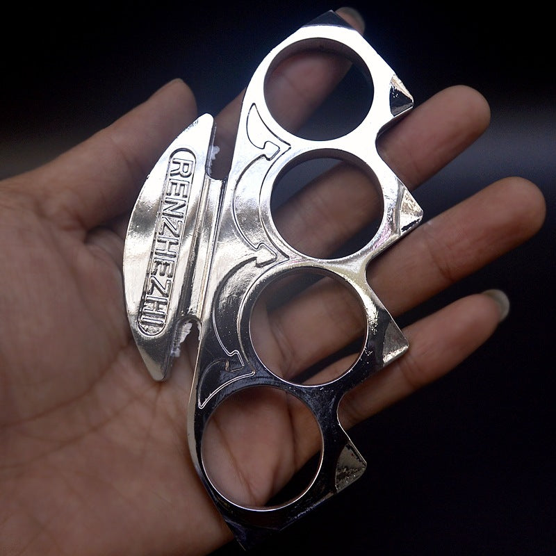 Outdoor Fence Shape Zinc Alloy Convenient Knuckle Dusters