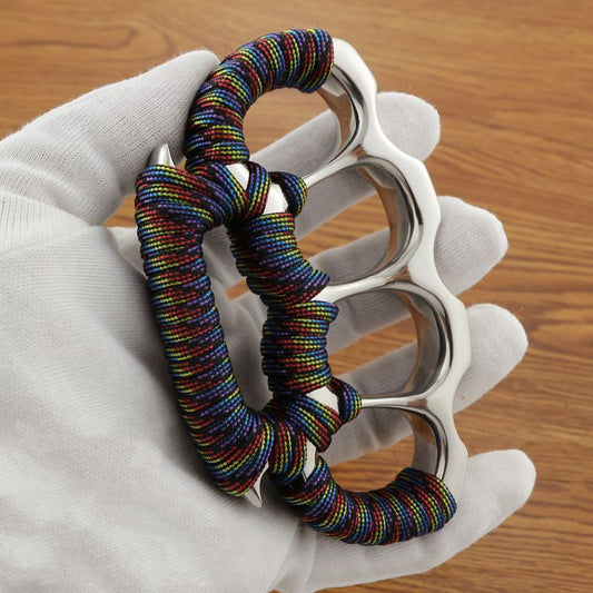 Thickened Steel EDC Knuckle Dutsers Tool with Paracord
