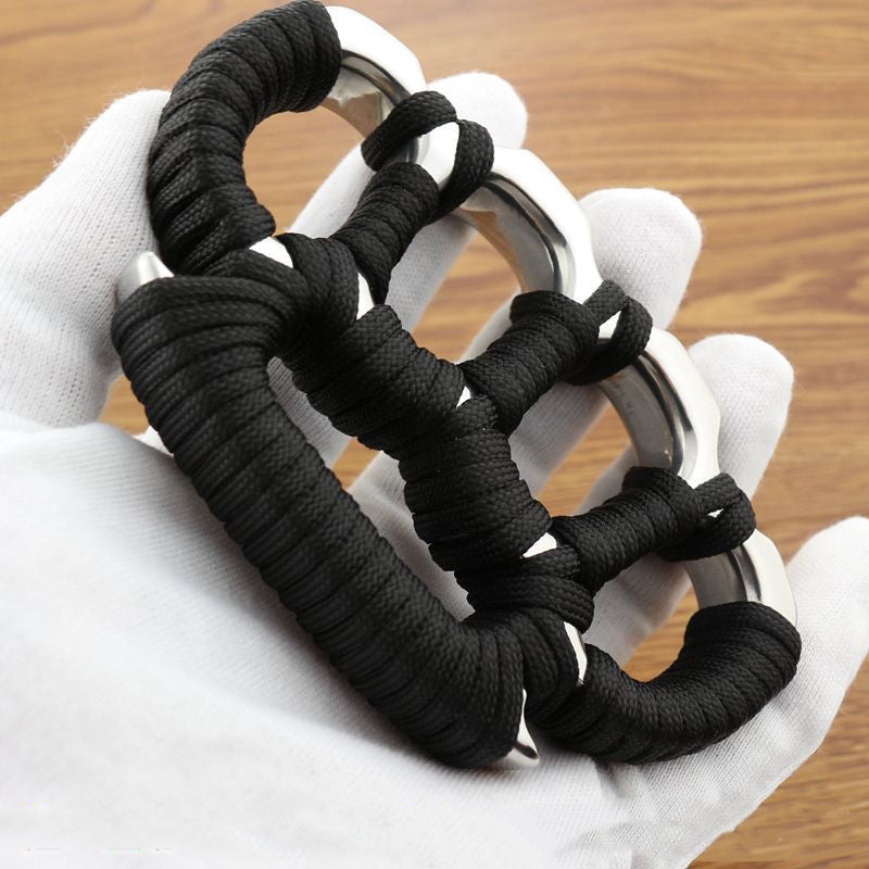 Thickened Steel EDC Knuckle Dutsers Tool with Paracord