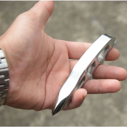 Thickened Steel Single Hole EDC Knuckle Dutsers With Binding Rope