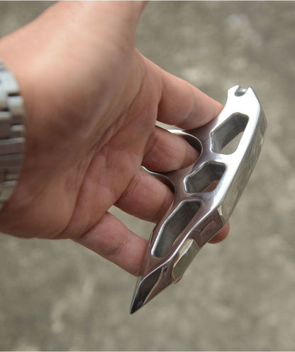 Thickened Steel Single Hole EDC Knuckle Dutsers With Binding Rope