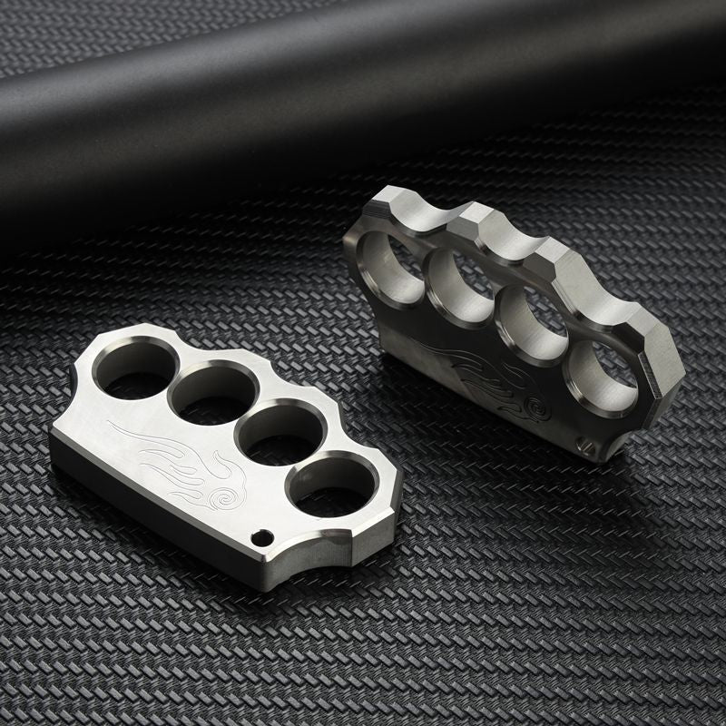 Classic Steel Swirl Pattern EDC Knuckle Dusters