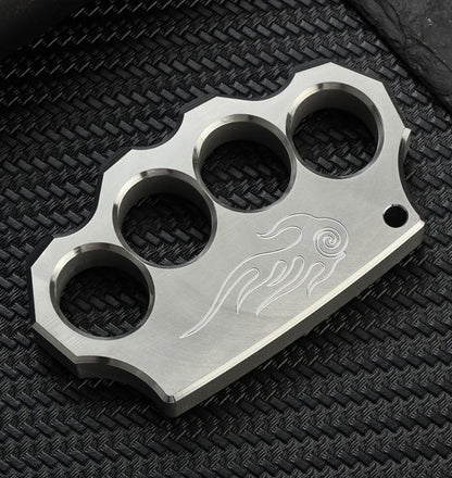 Classic Steel Swirl Pattern EDC Knuckle Dusters