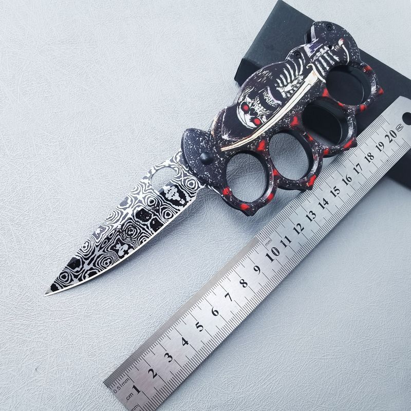 3D Printed Folding Outdoor Pocket EDC Knuckle Dusters Knife