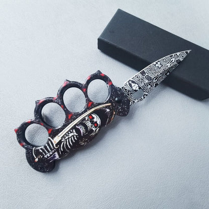 3D Printed Folding Outdoor Pocket EDC Knuckle Dusters Knife