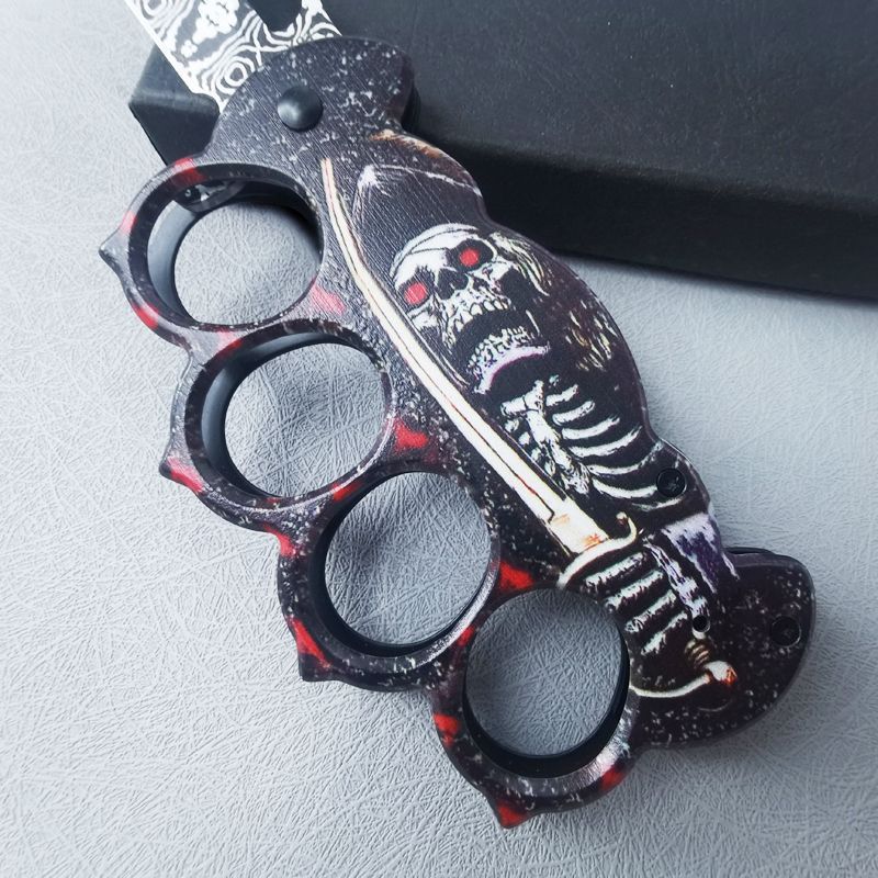 3D Printed Folding Outdoor Pocket EDC Knuckle Dusters Knife