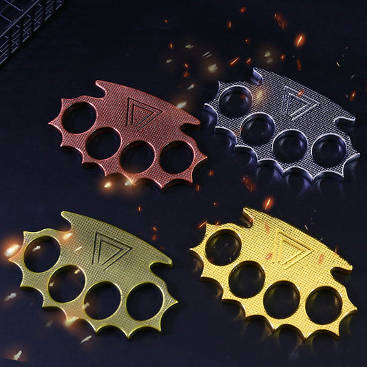 Creative Four-hole Outdoor Zinc Alloy Knuckle Dusters